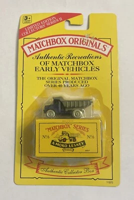 Camión de volteo Matchbox Originals Nº 6 The Euclid Diecast Vehicle 1993 Moko Lesney Foto 1 de 2