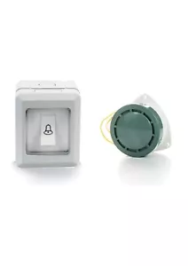 Main Power Industrial Door Bell Switch & Loud Alert Buzzer Factory Business 80DB - Picture 1 of 2