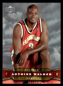 Tarjeta de baloncesto 2004 Upper Deck Antoine Walker #1 de los Atlanta Hawks - Imagen 1 de 2