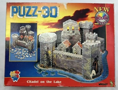 1996 Puzz 3D Citadel on the Lake by Wrebbit Contents New Sealed Pieces FREE SHIP - Image 1 of 2