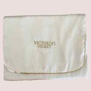 Victoria’s Secret Gold Label White Satin Lingerie Travel Bag