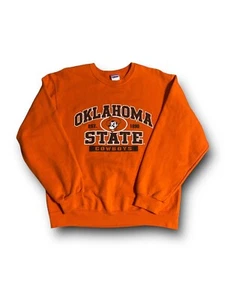 Vintage Oklahoma State Cowboys OSU Crewneck Sweatshirt Jerzees Medium weiß - Bild 1 von 3