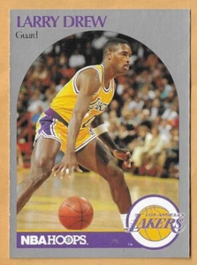 LARRY DREW LOS ANGELES LAKERS #155 NBA AROS 1990-91 - Imagen 1 de 2