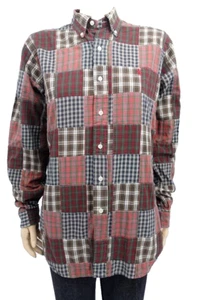 RARE Ralph Lauren Button Shirt Red White Blue Green Plaid Checks - Picture 1 of 6