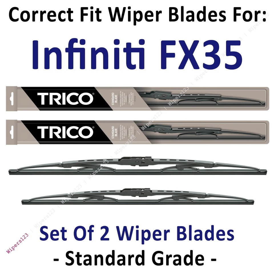 Paquete de 2 escobillas limpiaparabrisas estándar - aptas para Infiniti FX35 2011-2012 - 30240/190 Foto 1 de 1