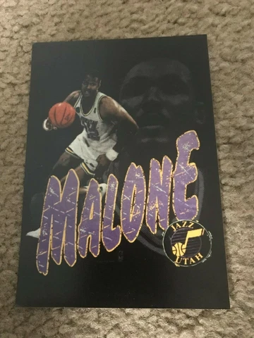 Vintage UTAH JAZZ KARL MALONE SALEM SPORTSWEAR T-SHIRT PROTOTYPE PROMO 90s RARE Cover