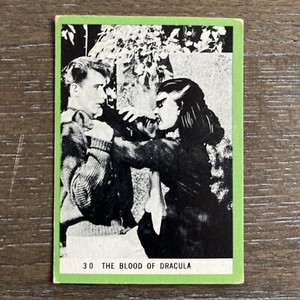 1963 Rosan Terror Monsters Series The Blood Of Dracula #30 Card Vampire GREEN A