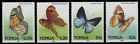 Tonga 1989 - Mi-Nr. 1074-1077 ** - MNH - Schmetterlinge / Butterfly