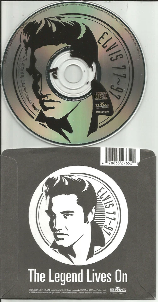 ELVIS PRESLEY 77-97 All Shook Up / Lonesome ULTRA LIMITED CD Single DRC USA 1997 — 第 1/1 张图片
