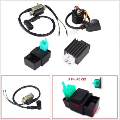 Regulator Rectifier Relay Ignition Coil CDI Set For ATV Quad 50cc 70 90cc 110cc - Image 1 of 4