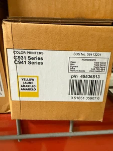 NUOVA OKI 45536513 Cartuccia Toner Giallo Alta Capacità 38K C931 C941 - Foto 1 di 1