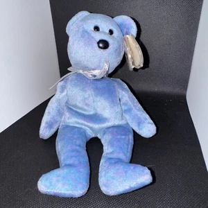 ✅ Ty Beanie Baby Clubby II the Bear Blue 1999 Stuffed Animal Plush Toy With Tag - Picture 1 of 4