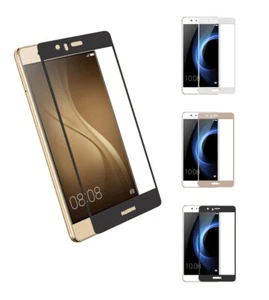 3x 3D FULL COVER Display Lámina de vidrio para Huawei Honor 8 Lámina de vidrio protectora - Imagen 1 de 12