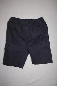 Toddler Boys NAVY BLUE WOVEN CARGO SHORTS Elastic Waist DRESSY CASUAL Size 2T - Picture 1 of 2