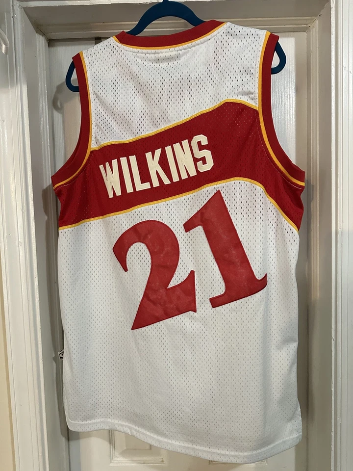 Camiseta Dominique Wilkins Bordada Talla Hombre Grande Adidas NBA Atlanta Hawks Foto 1 de 4