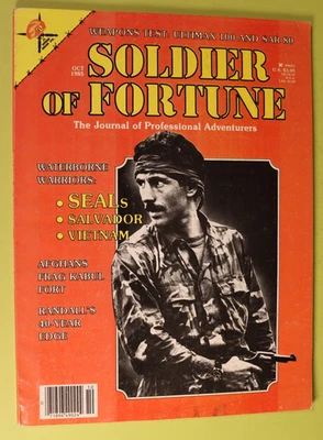 Soldier of Fortune Magazine October 1985 Randall's Knives SEALs SAR 80 VF - Image 1 of 4
