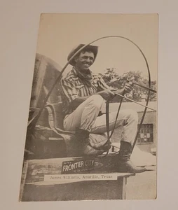 Amarillo Pioneers Wagon Train 1964 NY World's Fair Postcard RPPC James Williams - Picture 1 of 3