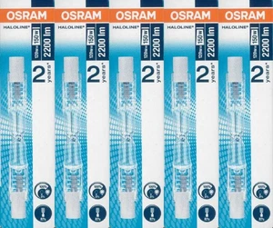 5x Osram Haloline Pro 64695 R7s 230V 120W Halogen-Stablampe 74,9/78mm - Bild 1 von 2