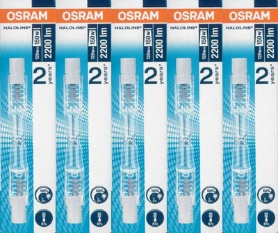 5x Osram Haloline Pro 64695 R7s 230V 120W Halogen-Stablampe 74,9/78mm - Bild 1 von 2