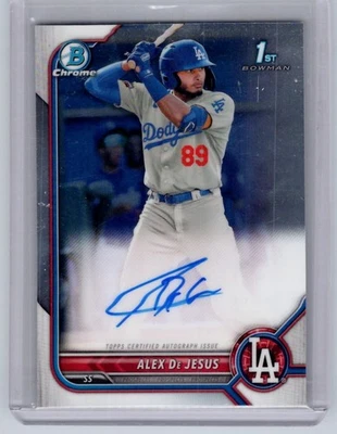 2022 Bowman - Alex De Jesus Prospect Auto #CPA-AD - Image 1 of 2