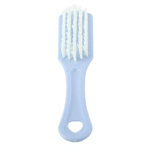 Multi Purpose Shoe Cleaning Brush with Soft Nylon Bristles Blue Scrubber Tool - Picture 1 of 7