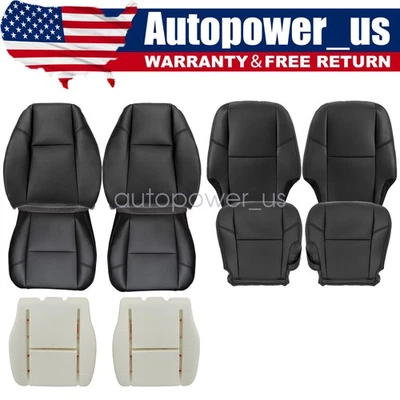For 2007-2014 Cadillac Escalade Front / Second Row Seat Cover / Foam Black - Image 1 of 4