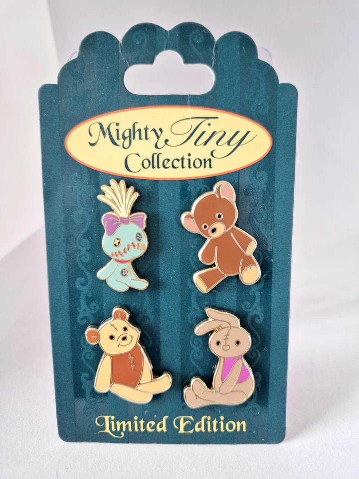 Disney Authentic DSF DSSH Mighty Tiny Collection 4 pin set LE 200  - Image 1 of 1
