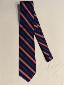 Brooks Brothers Makers Men's All Silk Men’s Necktie Blue Red Striped 56 x 3 1/2 - Picture 1 of 4