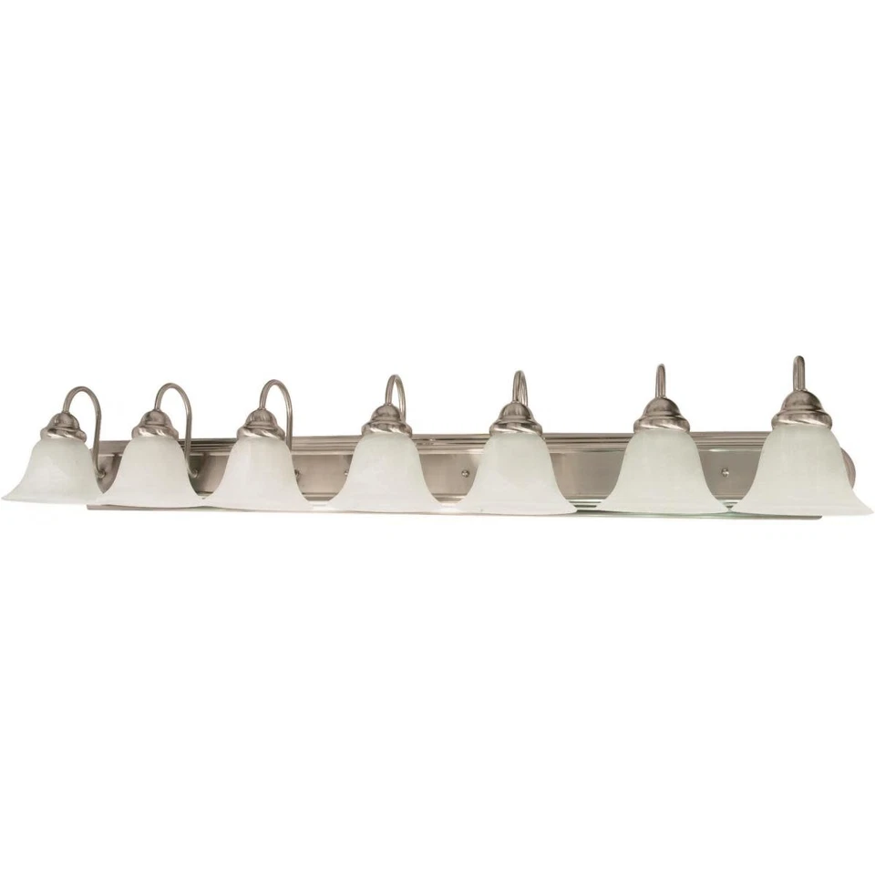 Nuvo Lighting 60/291 Ballerina 7 Light 48"W Bathroom Vanity Light - Nickel - Image 1 of 1