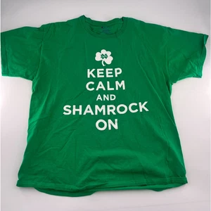 Champion Notre Dame Shirt Mens Large Green Shamrock Football Short Sleeve Sports - Picture 1 of 7