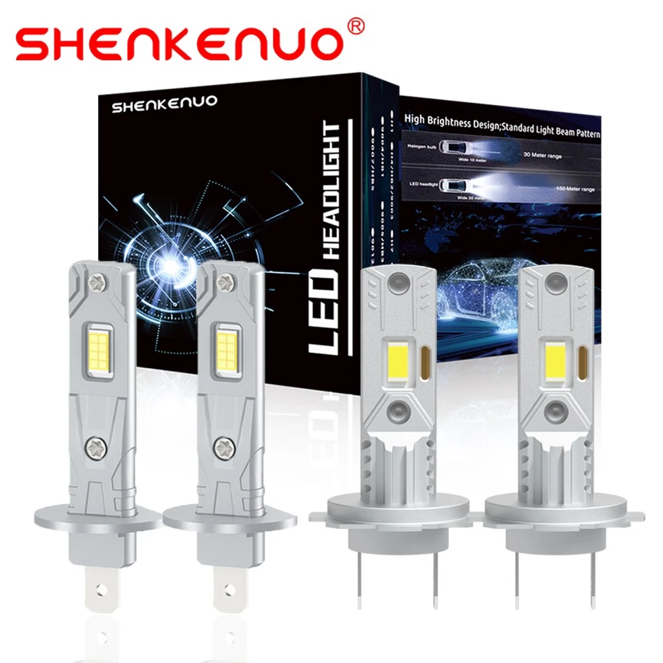 For Renault Duster 2013 2014 2015 2016 4x H1+H7 LED Headlight Hi/Lo Beam Bulbs - Image 1 of 4