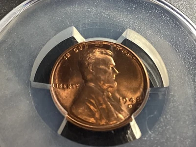 1948 D Lincoln Wheat Penny PCGS MS66 RED # 423 - Image 1 of 3