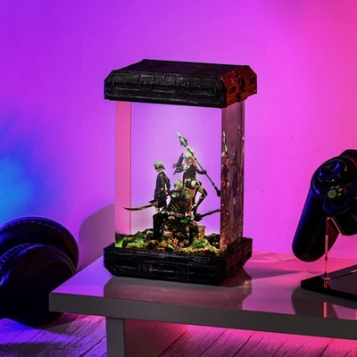 Lámpara de resina Nier Automata Diorama, luz nocturna 2B y 9S, decoración de regalo para juegos Foto 1 de 4