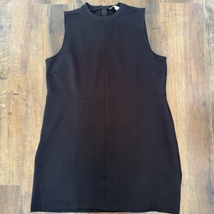 LOFT schwarzes ärmelloses Kleid Karriere Freizeit Arbeitskleidung kleines schwarzes Kleid XL neu mit Etikett - Bild 1 von 10