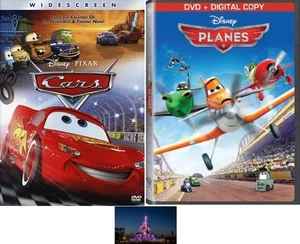 Disney Pixar Double Feature CARS & PLANES 2 DVD Set Bundled with Bonus Art Card - Picture 1 of 4
