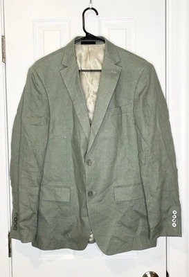 Abrigo Deportivo Lauren Ralph Lauren Etiqueta Negra Lino Verde 38R- Leer Foto 1 de 4