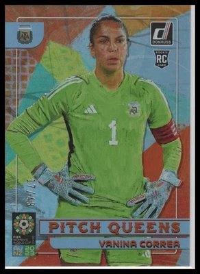 2023 Donruss FIFA Women's World Cup #1 Vanina Correa Pitch Queens Orange #/49 - Image 1 of 2