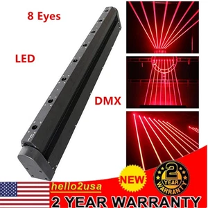 DJ laser Light 8 Eyes RedBeam Bar Moving Head Stage Lazer Lighting Disco Club - Picture 1 of 11