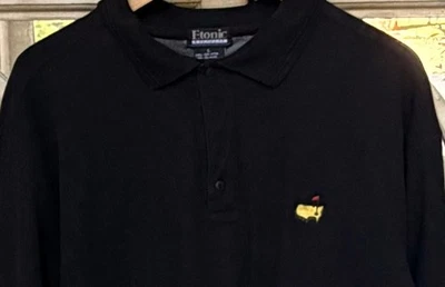 Men’s AUGUSTA MASTERS LARGE ETONIC GOLFWEAR  BLACK  Jacket Coverup Pullover - Image 1 of 4