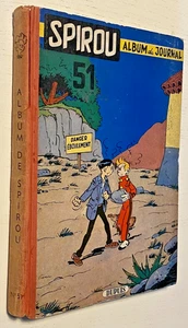 Reliure Recueil Album du journal SPIROU N° 51 - 1954 -  Etat Très Correct - Foto 1 di 6