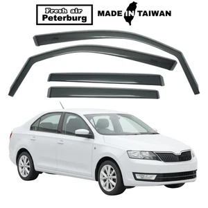 for SKODA RAPID 4D for 2014-ON IN-CHANNEL WIND DEFLECTOR 4PCS - Picture 1 of 8