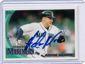 Adam Moore MLB Mariners 2010 Topps Auto Autogramm signed #33 Karte - Bild 1 von 2