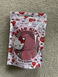Skinnydip X Hello Kitty Raspberry Bath Bombs 300g Brand New Sealed - Picture 1 of 2
