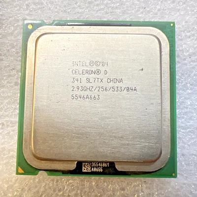 SL7TX (Intel Celeron D 341) 2.93GHz Socket 775 CPU 2.93GHZ/256/533/04A - Image 1 of 2