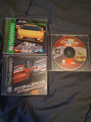 Lote de juegos Sony Playstarion.  Need for Speed II, Hot Pursuit, High Stakes.  Probado Foto 1 de 2
