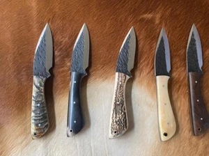 MIX LOT OF 20  CUSTOM HANDMADE DAMASCUS STEEL HUNTING SKINNER CAMPING KNIVES - Picture 1 of 11