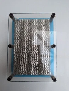 Metal Pin 3D Art Sculpture Desktop Gadget Blue 18cm x 13cm - Picture 1 of 1
