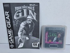Sega Game Gear Poker Face Paul's GIN selten mit Handbuch und Hülle schön - Bild 1 von 2