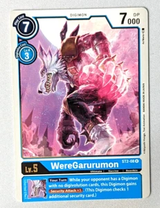 ST2-08 R WereGarurumon Digimon ST2-08 Digimon Starter Deck - Picture 1 of 1