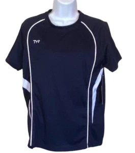 TYR Women’s Female Competitor Tech Tee Blue/White Size LTFTTE6A NWT $30 - Picture 1 of 6